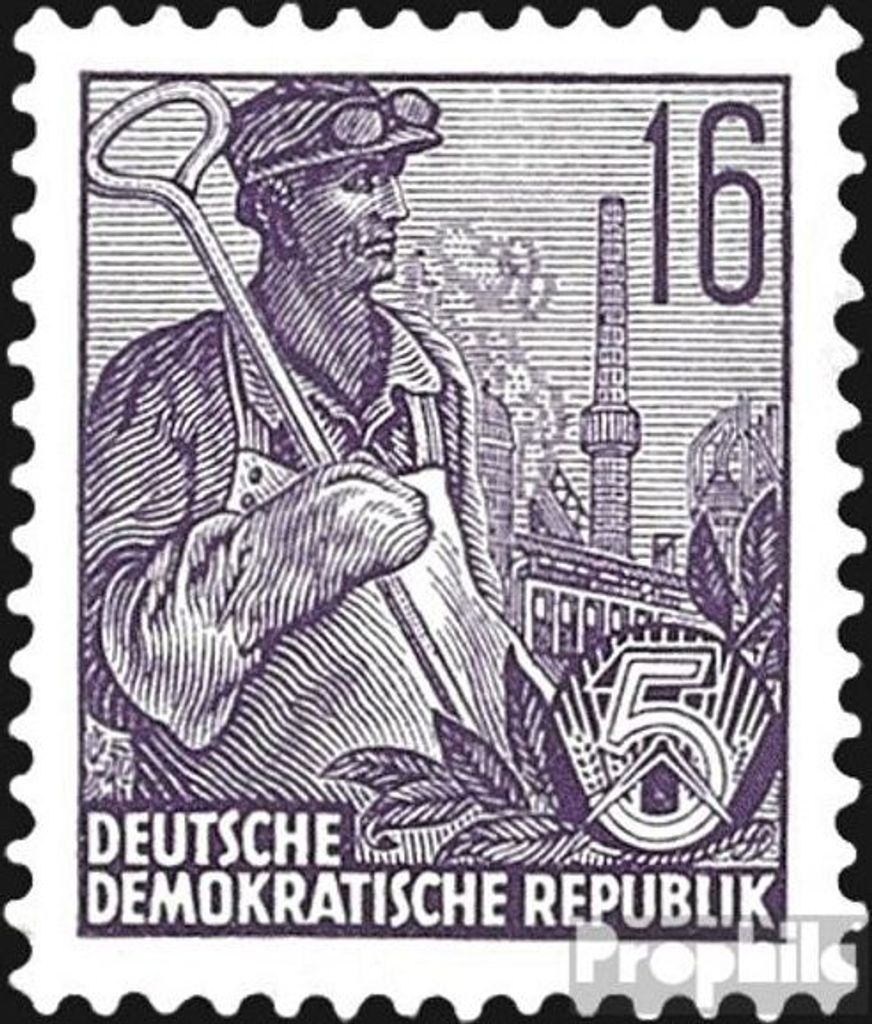 Briefmarken DDR 1953 Mi 412 postfrisch Fünfjahresplan (II)