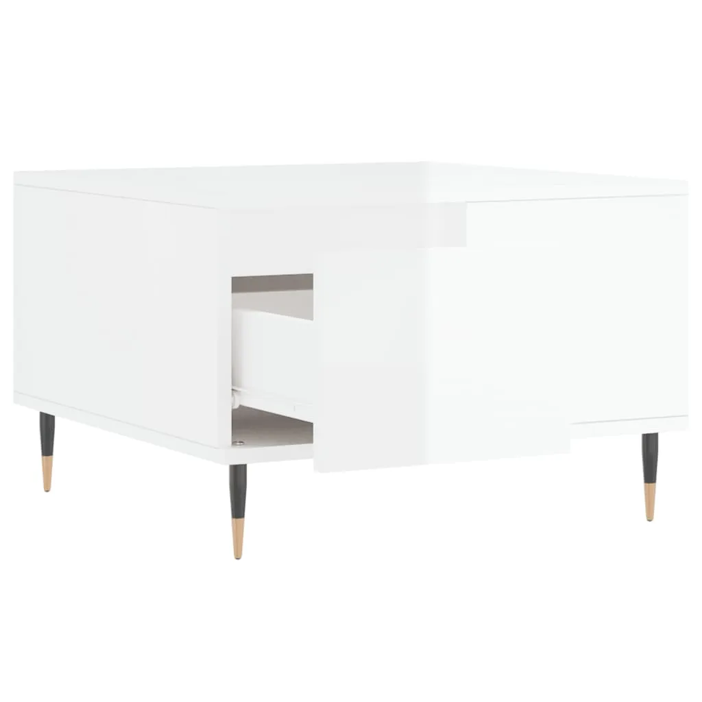 Offerta Tavolino Salotto Bianco Lucido 55x55 vidaXL - Design a Prezzo Shock - 13