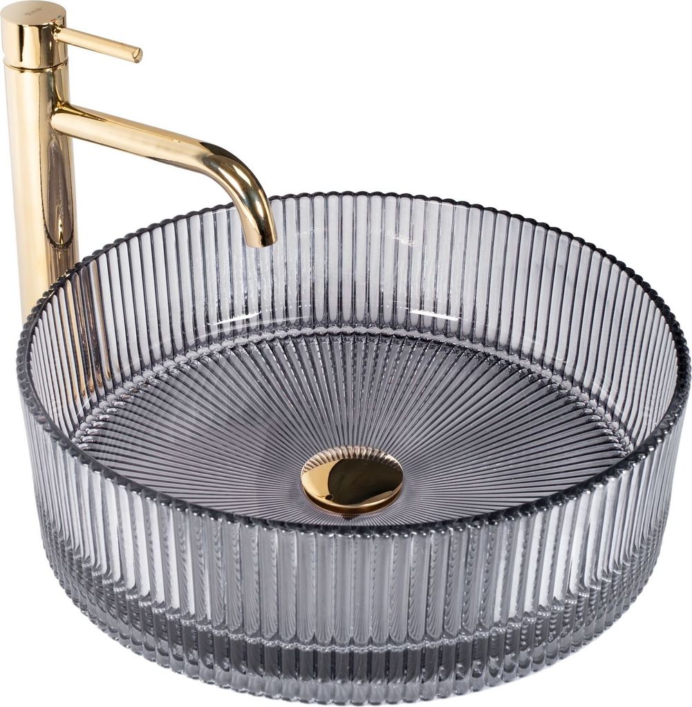 Lavabo Da Appoggio REA INGRID GreyRound Immagine del prodotto 