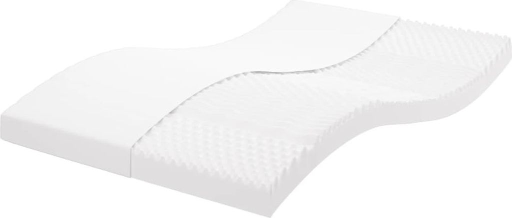 Möbel Schaumstoffmatratze Weiß 140x210 cm 7-Zonen Härtegrad 20 ILD - Sonstige Matratzen 4016650