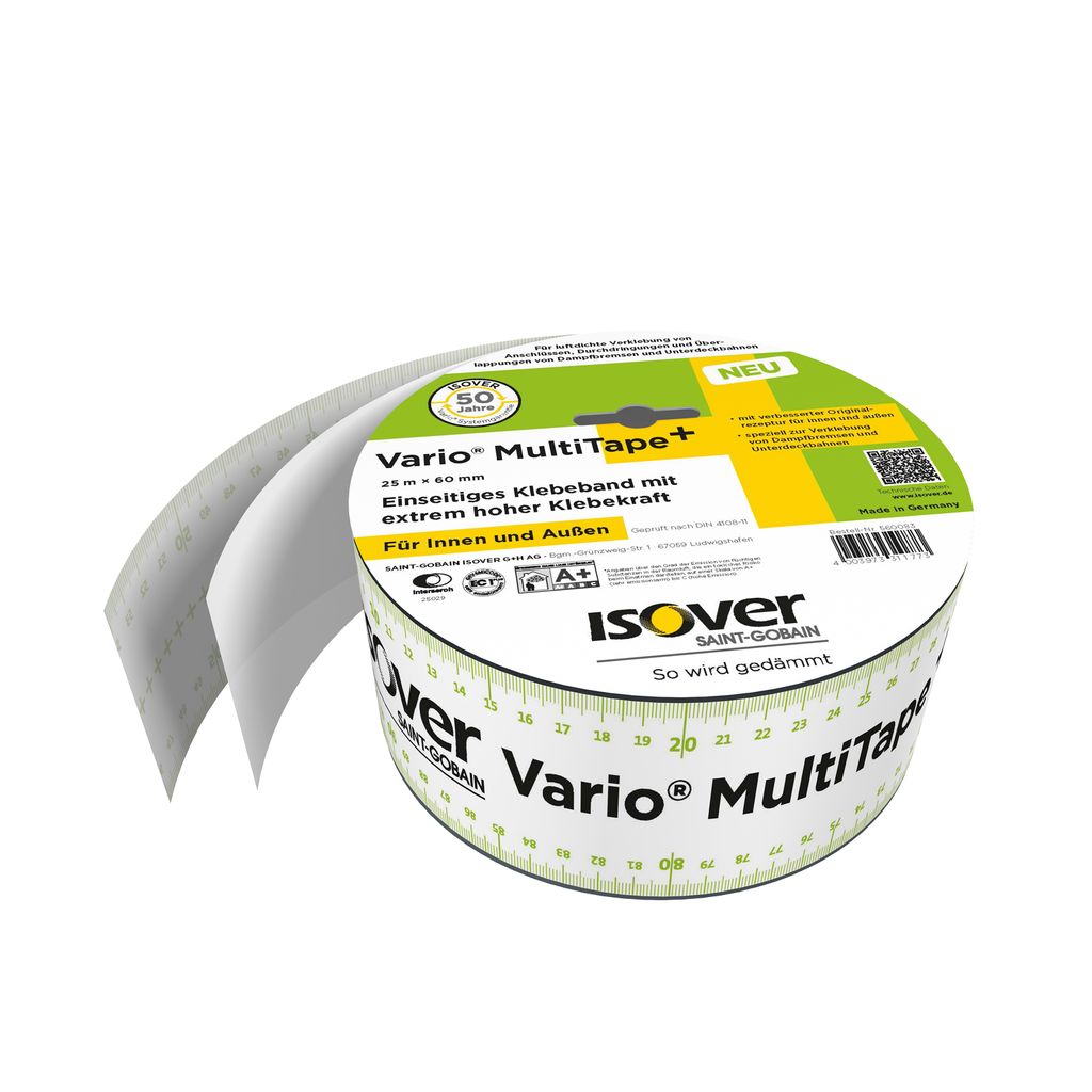 Isover Vario MultiTape + Einseitiges Klebeband für innen und außen 25 m x 60 mm