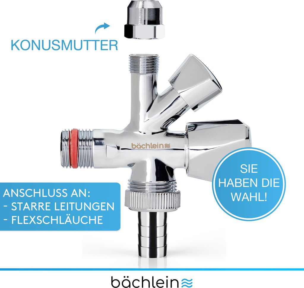 Bächlein Universal Kombi-Eckventil selbstdichtend, Produktbild 3