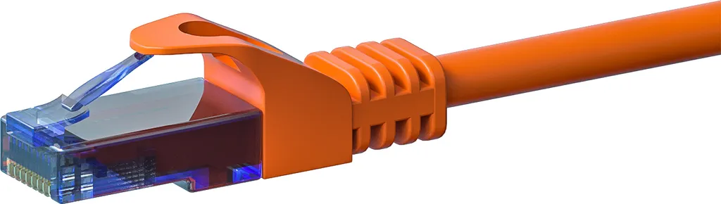 Cavo Rete CAT6a 0,25m Arancione | Puro Rame per Connessioni Veloci