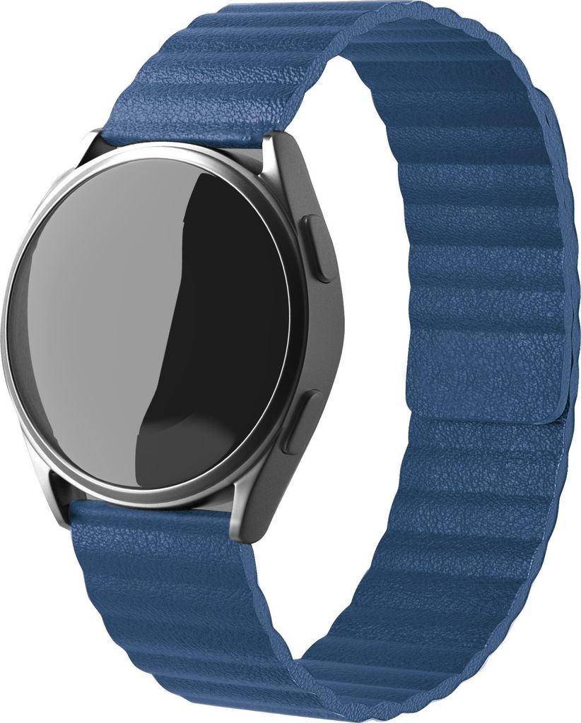 Strap-it Samsung Galaxy Watch 6 - 40mm Leder Armband Loop (Dunkelblau)
