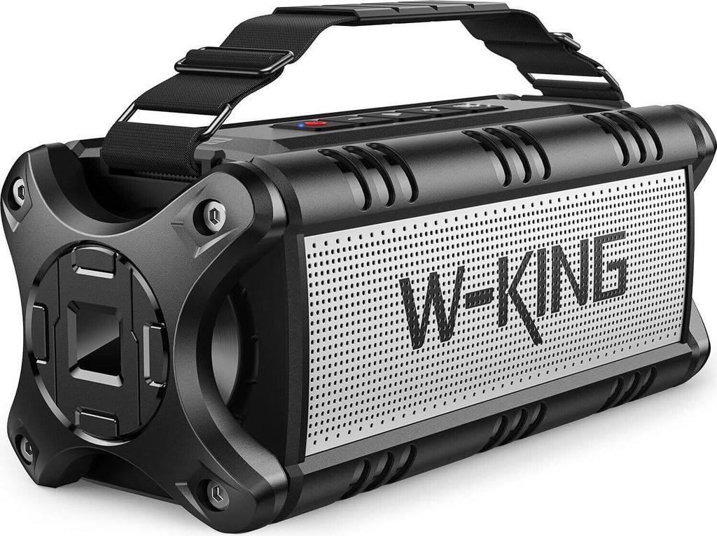W-KING Bluetooth Lautsprecher (90W MAX), 50W Musikbox, Deep Bass EQ, Tragbarer Speaker, IPX6 Wasserdicht, Boombox Outdoor, 40H Spielzeit, Powerbank