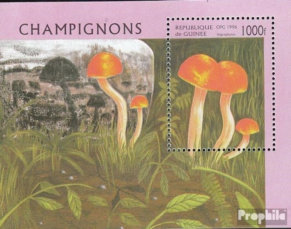 Briefmarken Guinea 1996 Mi Block505 (kompl.Ausg.) postfrisch Pilze