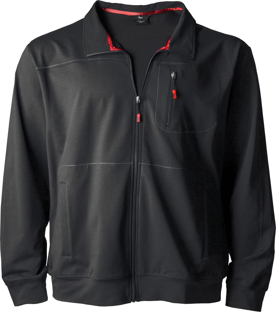 Schwarze Trainingsjacke Authentic Klein Übergröße