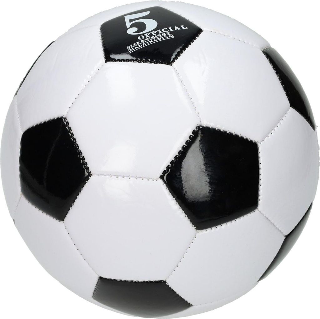 Fußball schwarz weiß Spielball für Kinder - klassisches Design