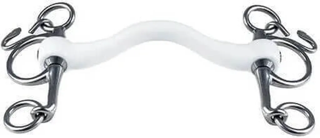Mors de bride Pelham Inno Sense rigide pour cheval sensible en 13,5 cm