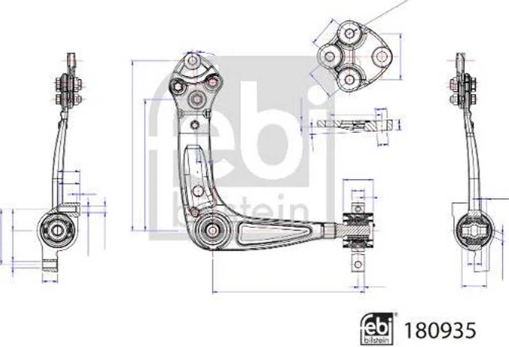 Réparer train avant Peugeot 508 avec Bras Suspension FEBI 180935 OE
