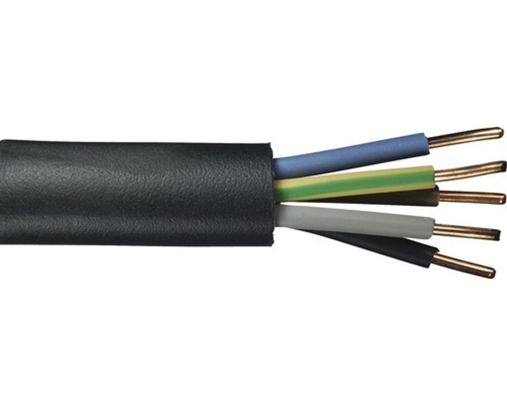 Erdkabel NYY-J 5x2,5 mm² 25 m schwarz Produktbild 