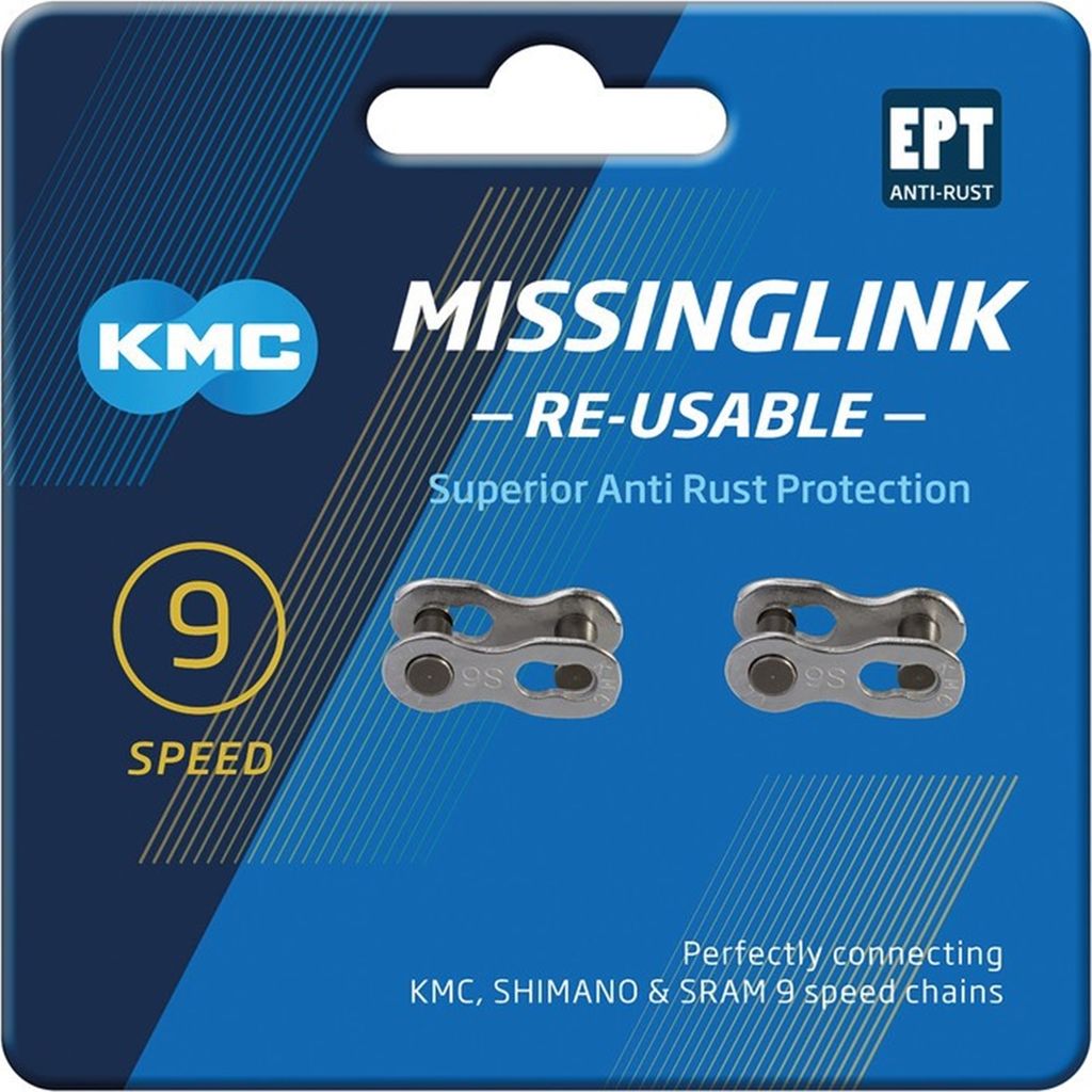 KMC Missinglink 9R Silber EPT 2 Stück f. Ketten Produktbild 