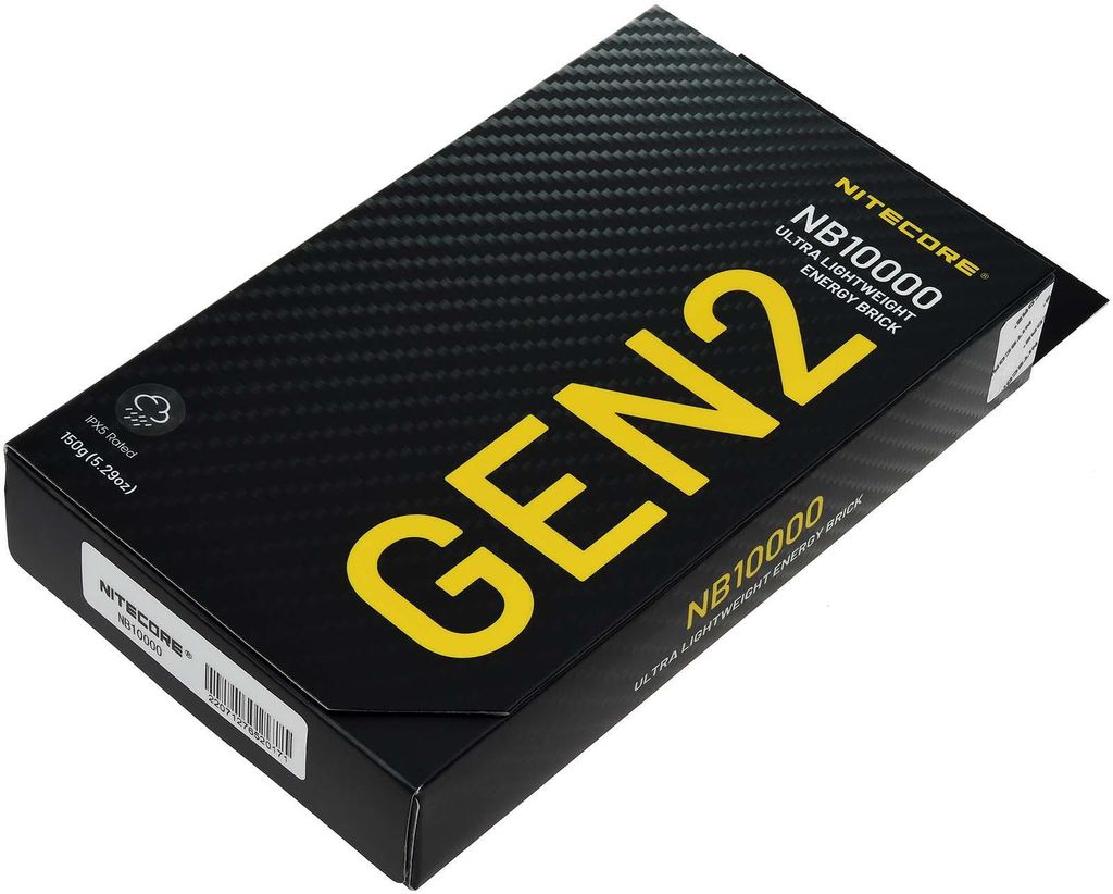 Nitecore Powerbank NB10000, 10Ah, ultra-leicht, USB-A & Produktbild 