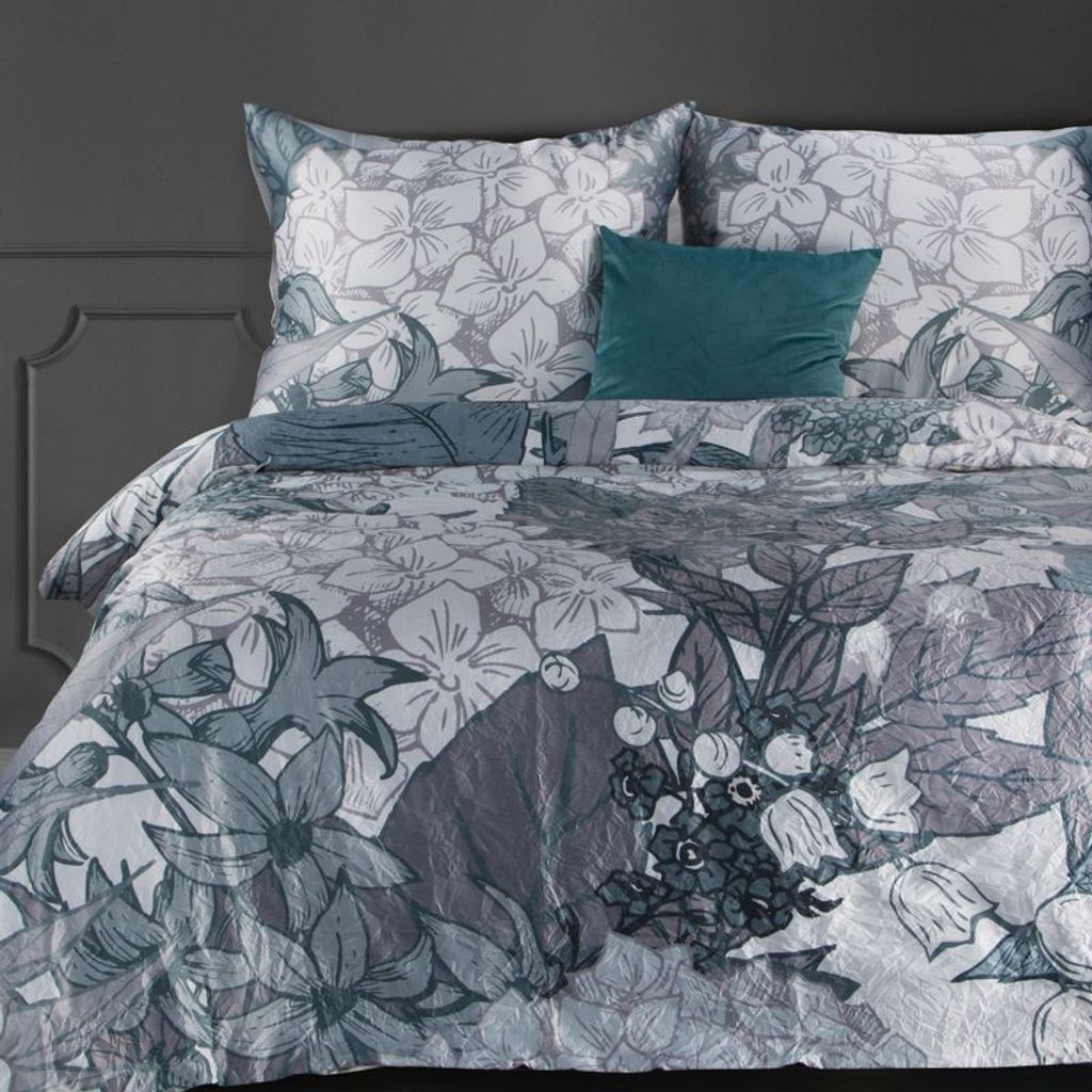 Eurofirany Bettwäschegarnitur Bettwäsche CR PREMIUM10 cm 220x200 cm 3 TLG SET: mit 2 Kissenbezüge 70x80 cm
