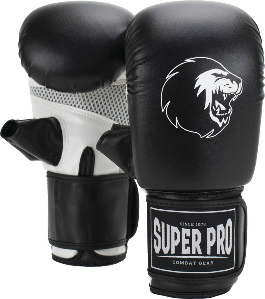 Super Pro Combat Gear Victor Bokszakhandschoenen - Zwart/Wit - M