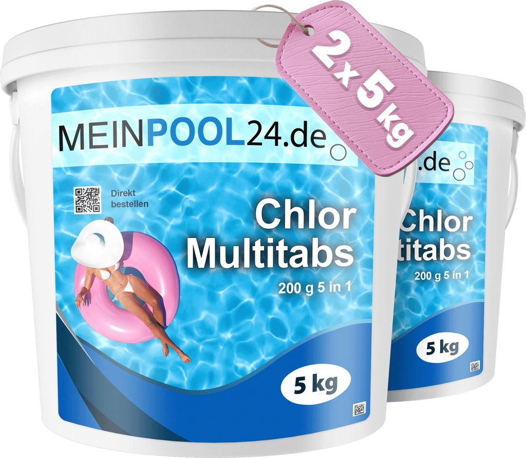 2x5 kg Multitabs 200G 5In1 Chlortabletten Multifunktion Produktbild 