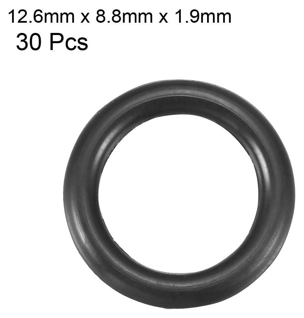 30 Stš¹ck O Ring Dichtungsringe Gummidichtung 12,6 mm AD 8,8 mm ID 1,9 mm Nitrilgummi NBR Unterlegscheibe Dichtungssatz fš¹r Dichtungselemente ...