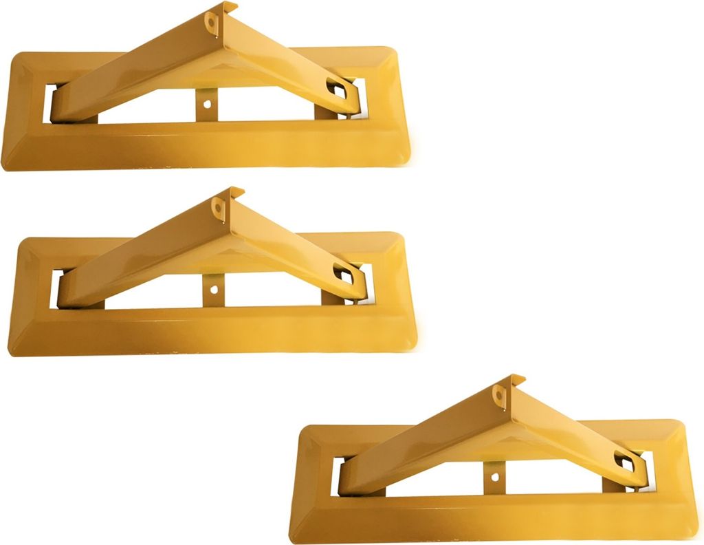 3er Set - 60 cm Parkplatzsperre klappbar | Parkplatzblockierer | Parkplatzbügel umlegbar | Sperrbügel | Parkbügel aus Stahl | Parkfläche Sperru...