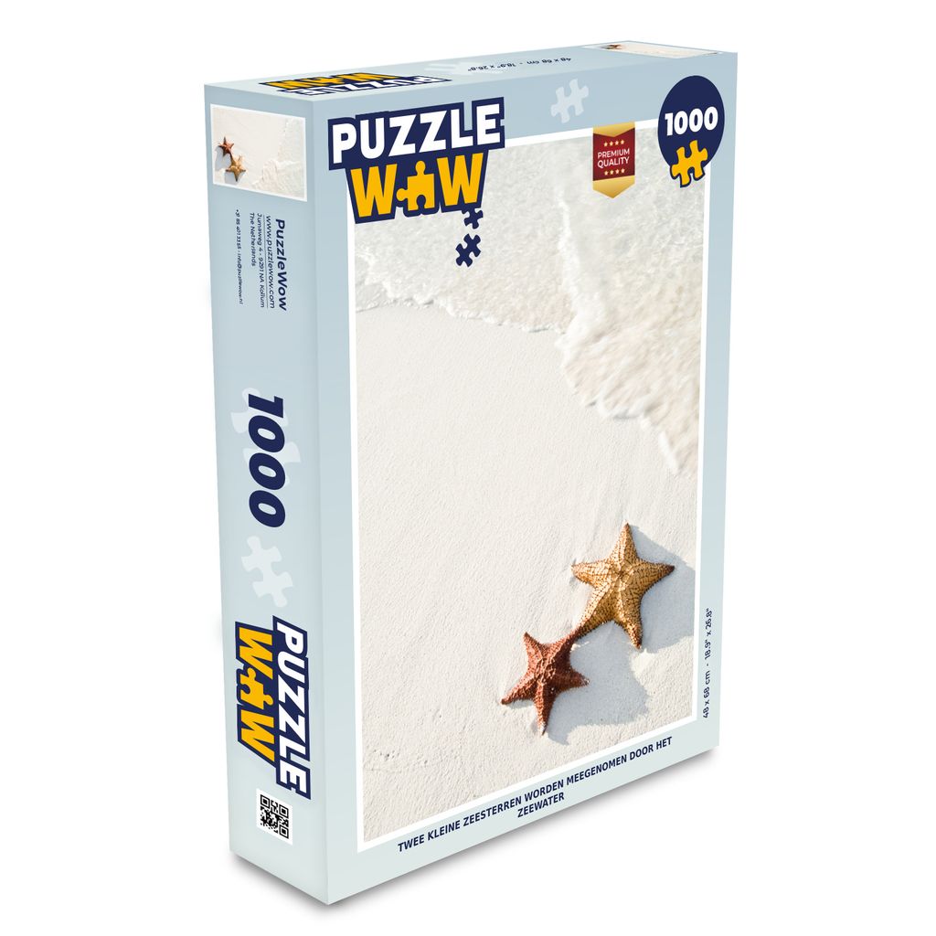 MuchoWow Puzzle 1000 Teile Seestern - Orange - Sonne - Spielzeug - Alt und Jung - Spiele - Puzzeln