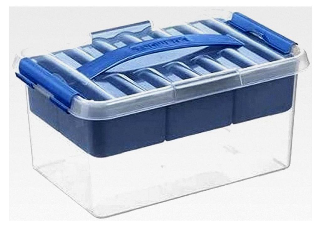 Sunware Q-Line Multi Box - 6 Liter - 300 x 200 x 140 mm - transparent/blau
