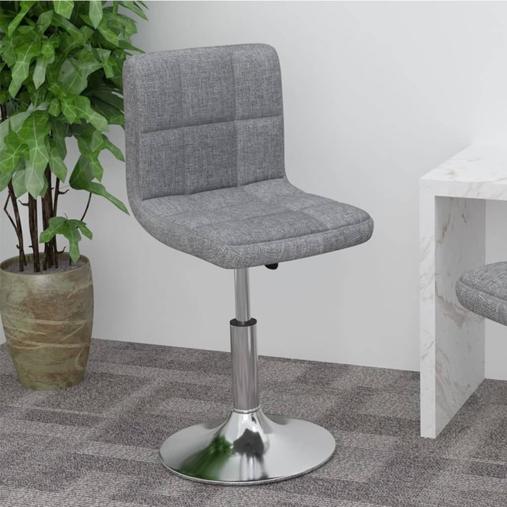 "im Angebot" Drehbarer Barhocker Hellgrau Stoff - Barhocker CC12449