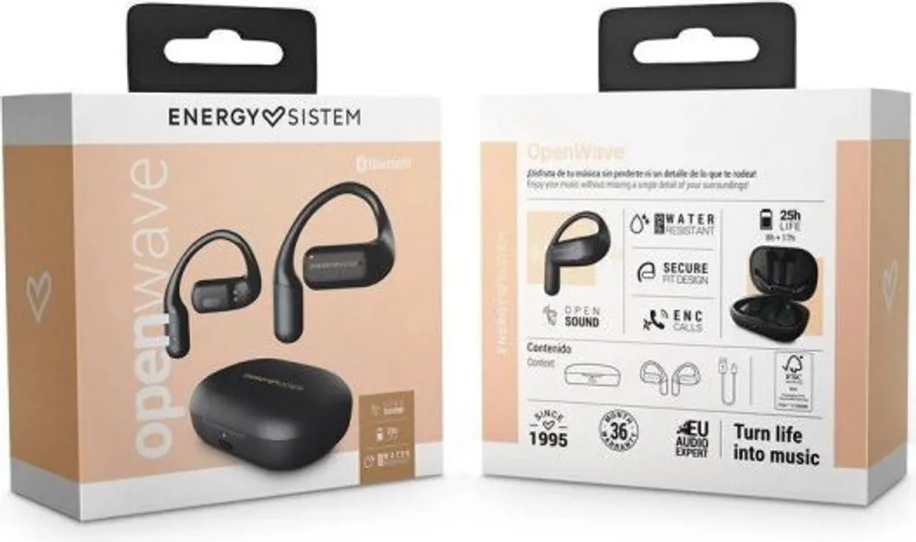 Energy Sistem OpenWave Écouteurs Bluetooth True Wireless Stereo Noirs - 7