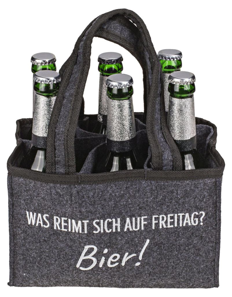 OOTB Borsa portabottiglie in feltro con 6 scomparti Immagine del prodotto 