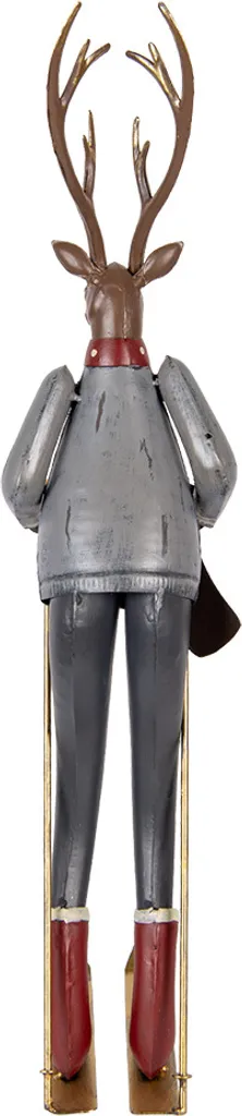 Cervo Clayre & Eef Metallo Marrone 65cm | Addobbo Natalizio Resistente - 3