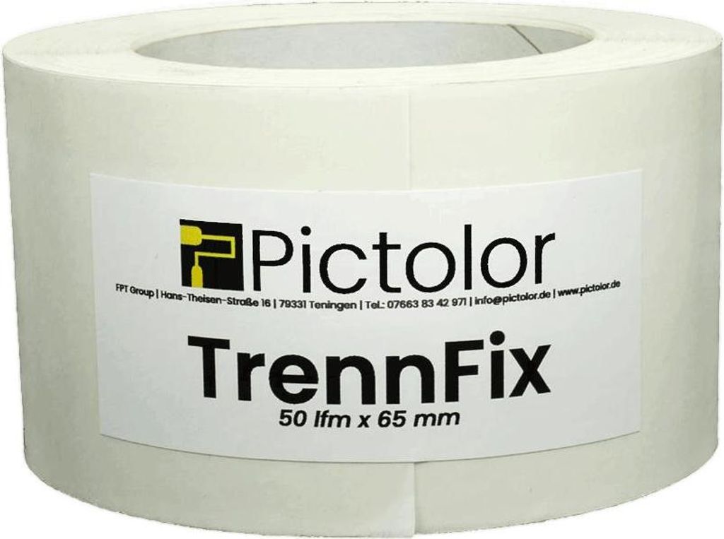 Trennstreifen TrennFix einseitig klebend 1 cm Klebestelle Produktbild 