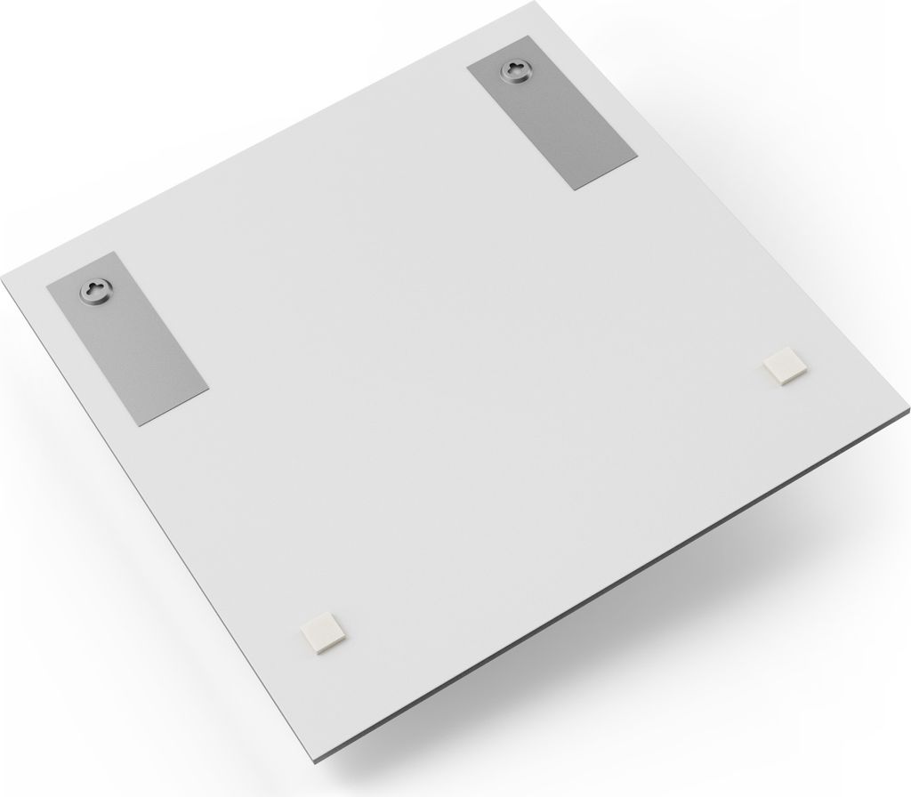 DEQOART Glasbild Echtglas 50x50 cm 'Erhabene Bergwelten' Wandbild Bild modern Deko