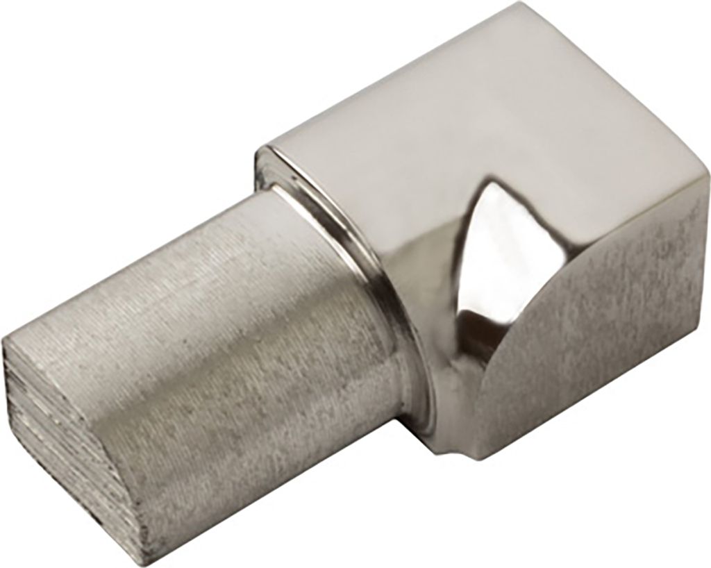 Viertelkreis Inneneck Vollmaterial Edelstahl V2A 12mm glänzend