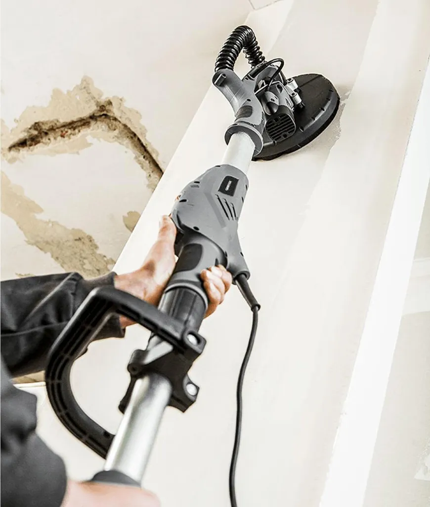 Ponceuse pour plâtre 600W GRAPHITE avec disque 225 mm et sac inclus - 7