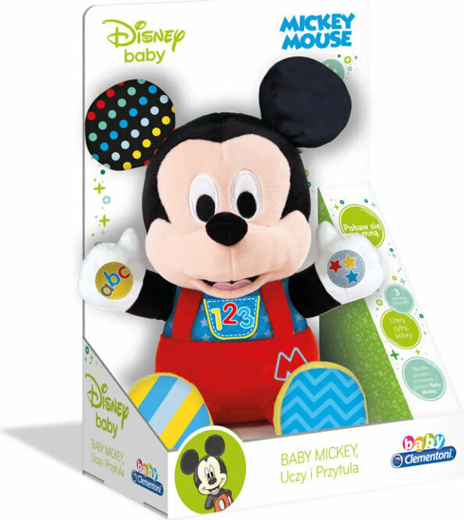 Jouet Éducatif Mickey Peluche Interactive Clementoni Cadeau Naissance