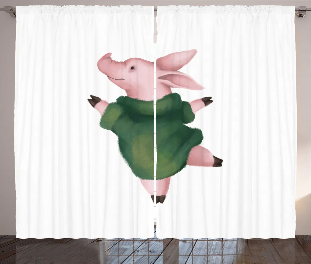 Tenda Rustica Maialino ABAKUHAUS 280x175 cm Rosa Shabby Chic