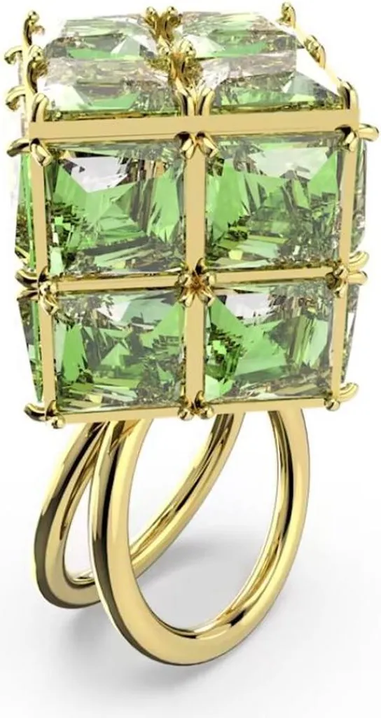 Anello Swarovski 5630299 Curiosa Green Gold | Must-Have Misura 18