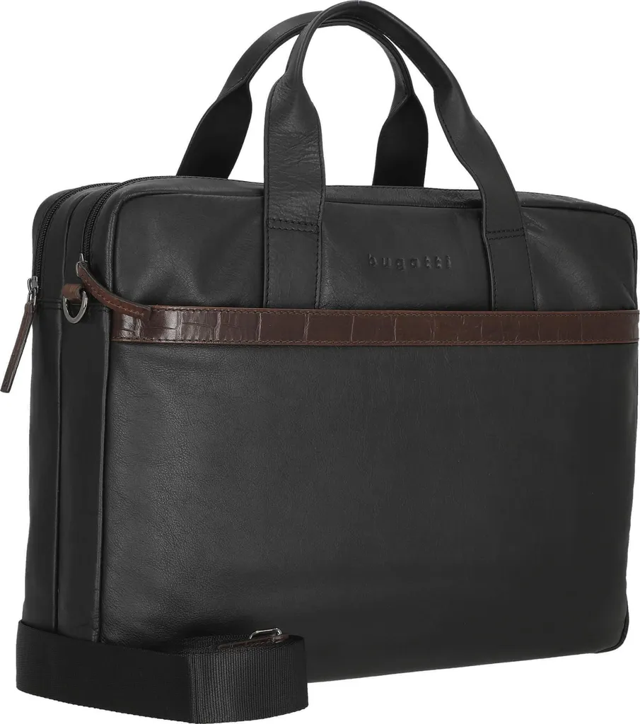 Porte-documents en cuir Bugatti Corso DeLuxe Large avec protection PC - 11