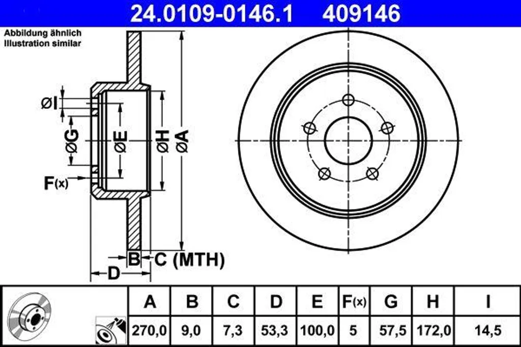 Disque de frein pour entretien de Chrysler PT Cruiser et Neon 1