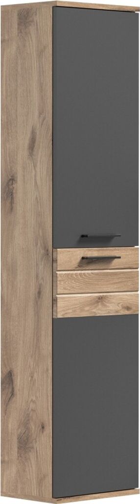 Meublorama XX-X12B8751, Grau, 2 Tür(en), 2 Regale, 240 mm, 370 mm, 1520 mm