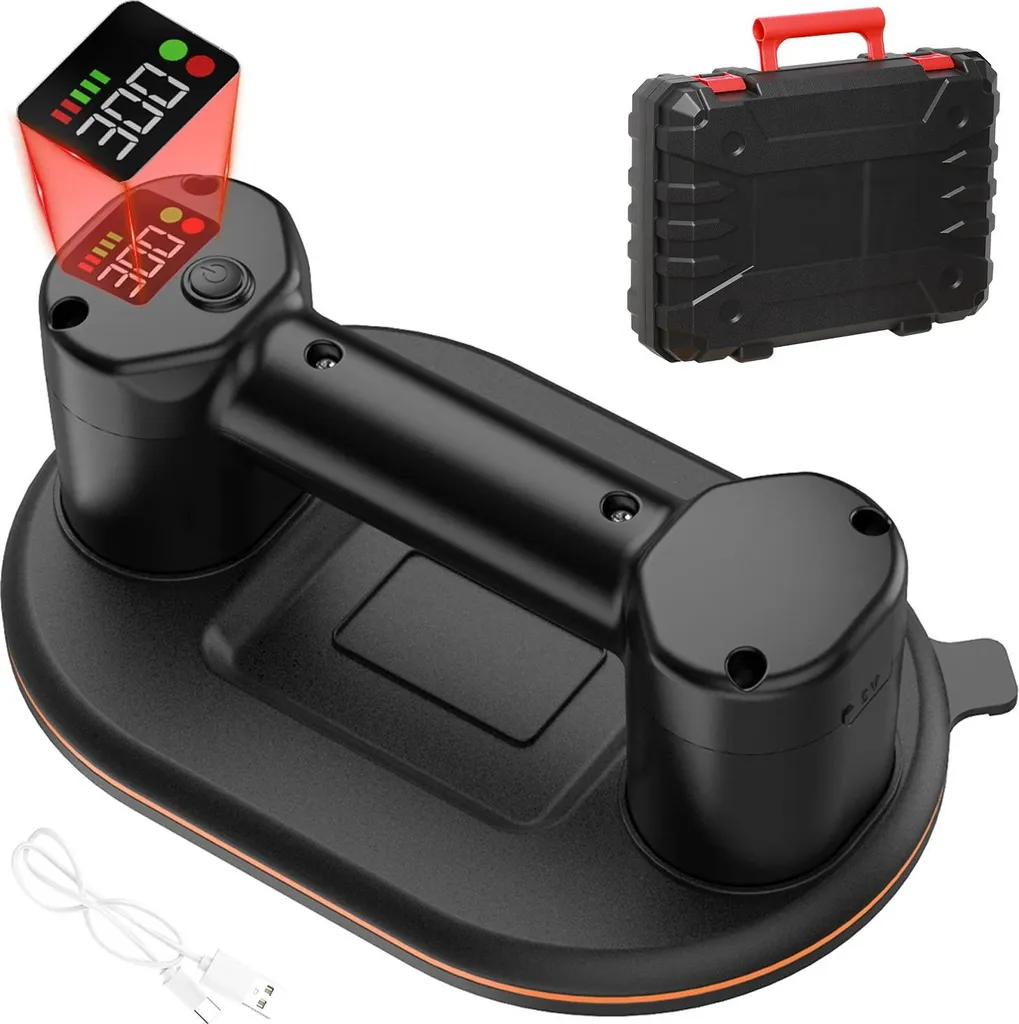 Innovativo Sollevatore a Vuoto 300KG - Tecnologia Elettrica Nera