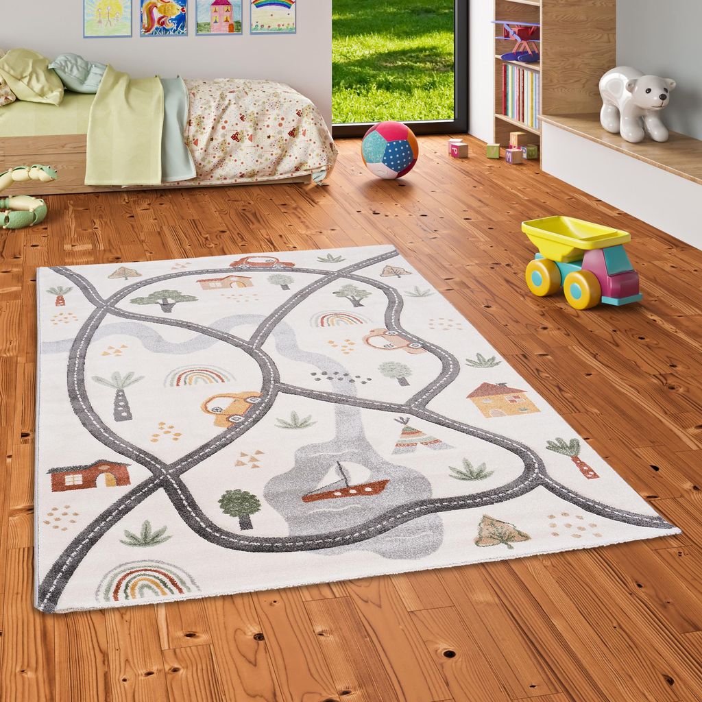 Kinder Teppich Maui Kids Village Bunt, Größe:160x230 cm Produktbild 