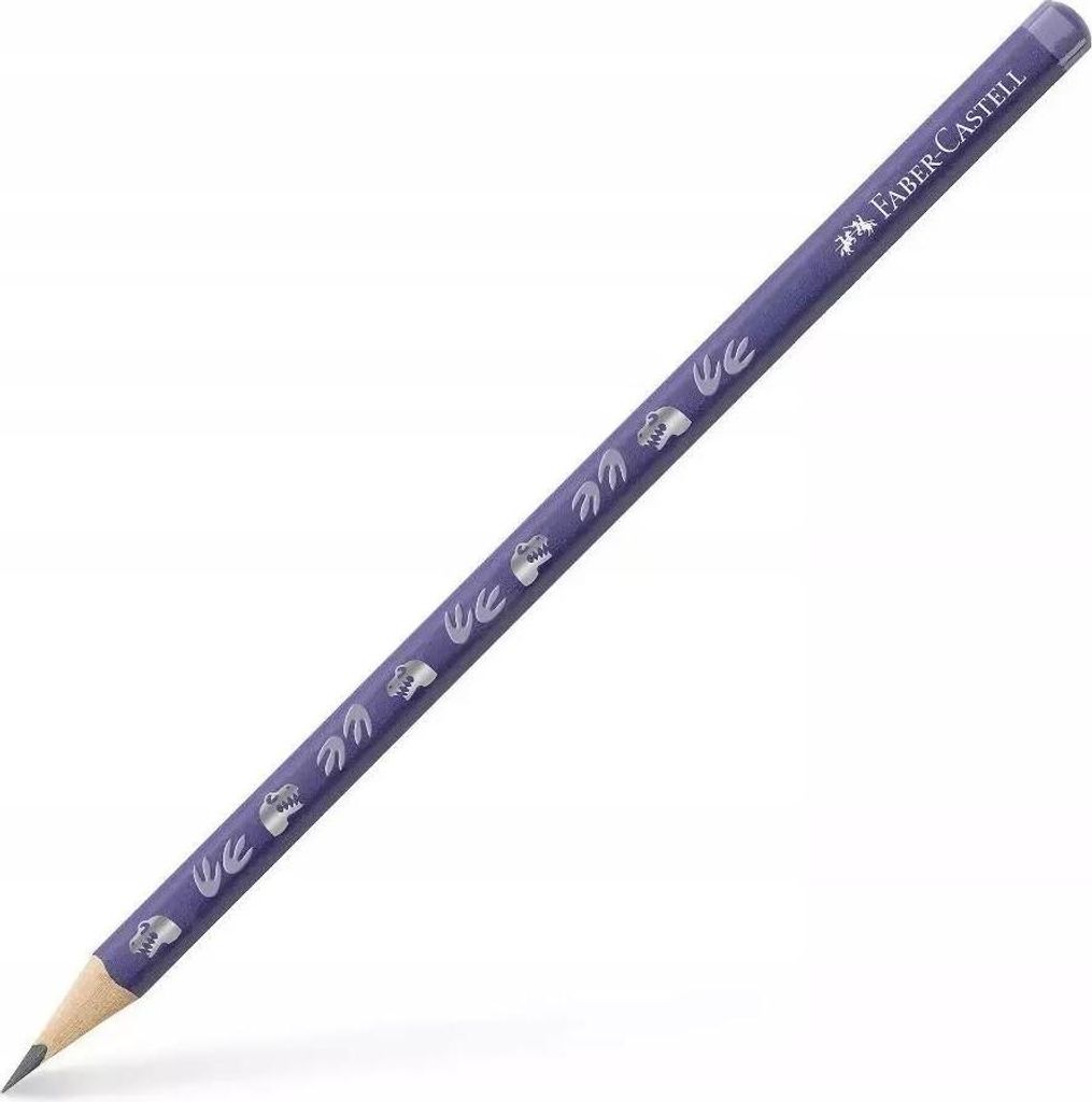 Dreieckiger Bleistift HB „Dinosaurier“, blau (12 Stück) – Faber-Castell