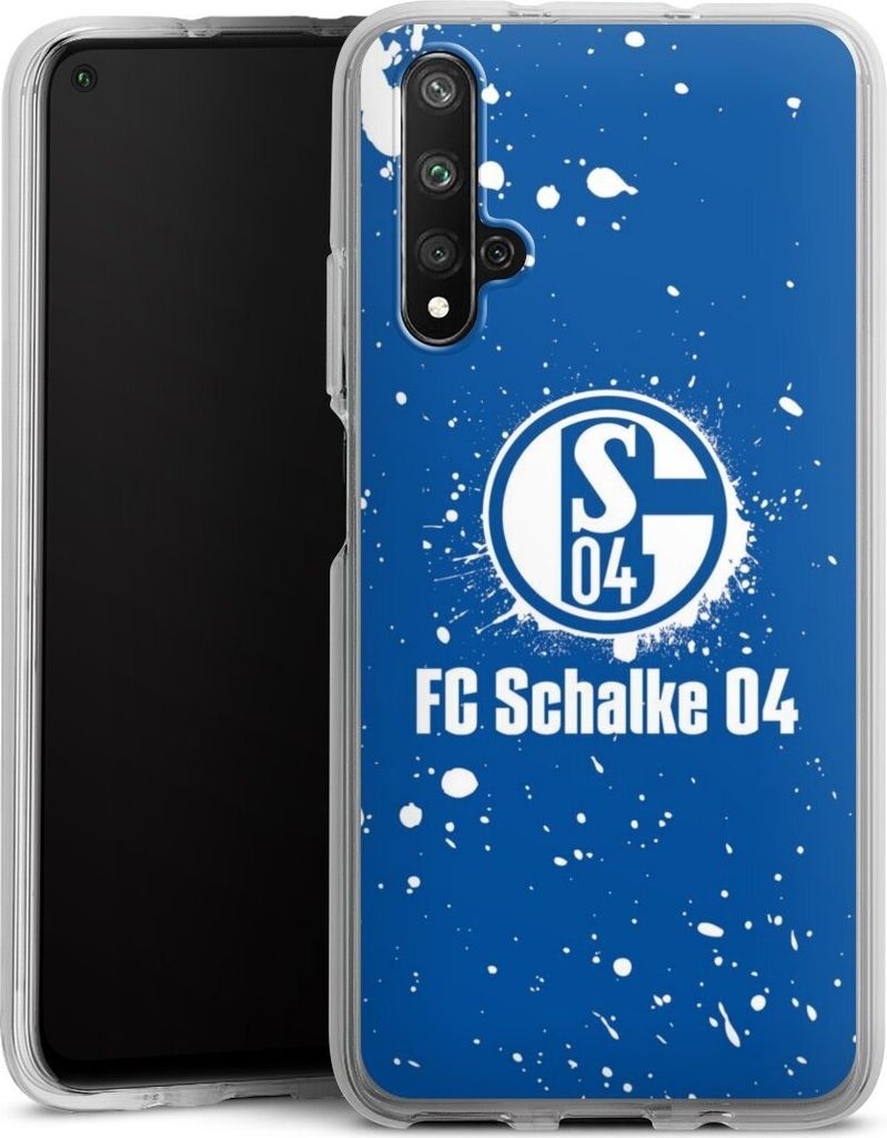 DeinDesign Handyhülle für Huawei Nova 5T Silikon Hülle Case Smartphone Schutzhülle FC Schalke 04 Logo S04