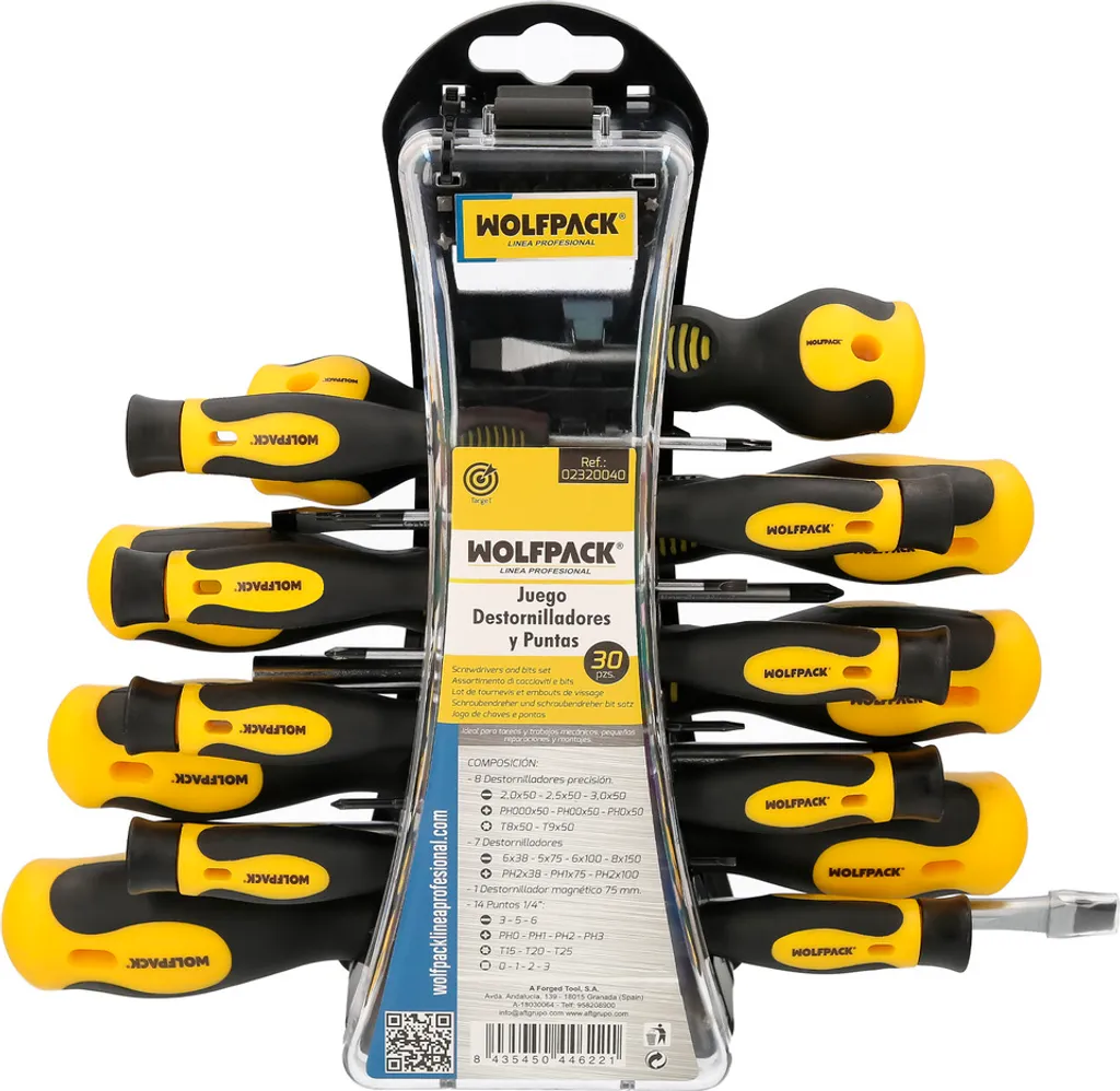 Organizer Cacciaviti 30 Pezzi | Set Magnetico per Fai-da-Te