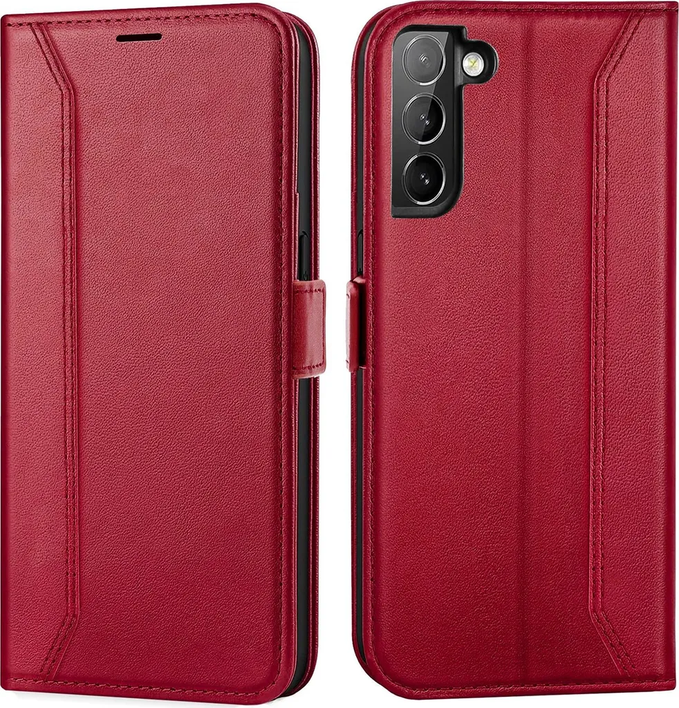 Cover Samsung S22 Plus Rosso - Custodia Flip Portafoglio Professionale