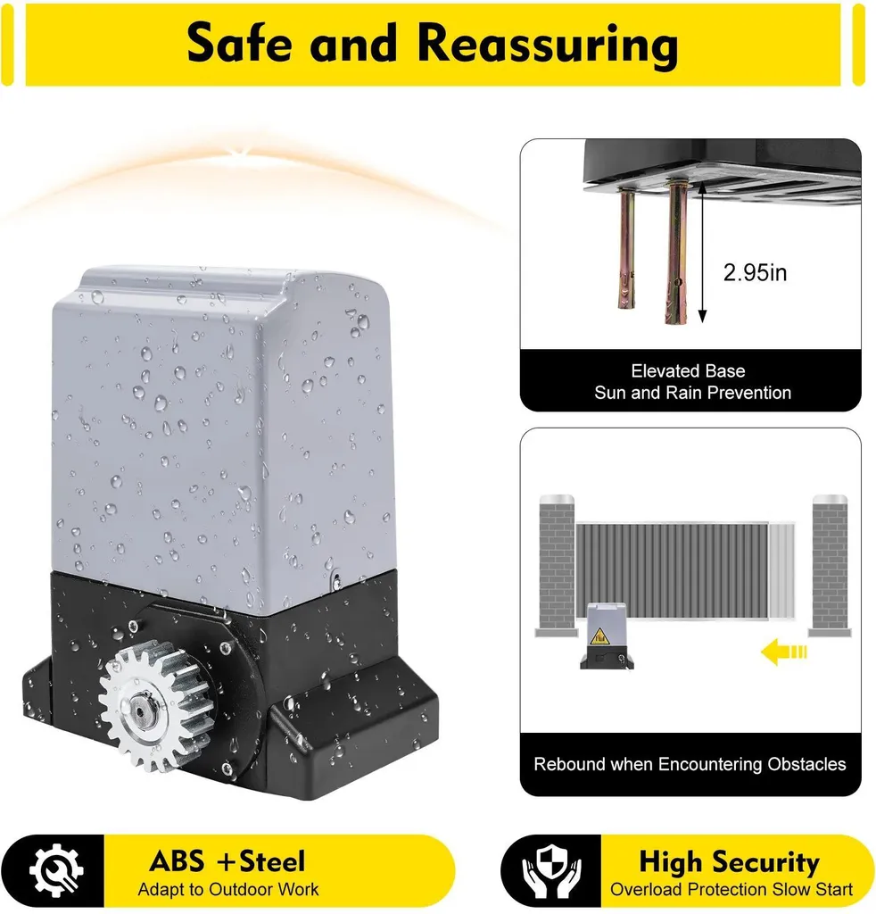 Motorisation pour portail coulissant 550W - Solution kit automatique - 3