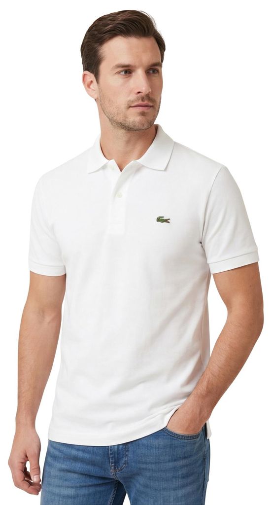 Lacoste Short Sleeve Polo PH4012 00 001-XXL in White color Image du produit 