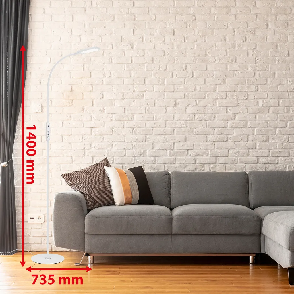 Lampadaire LED Briloner intensité variable CCT 700lm avec télécommande - 9