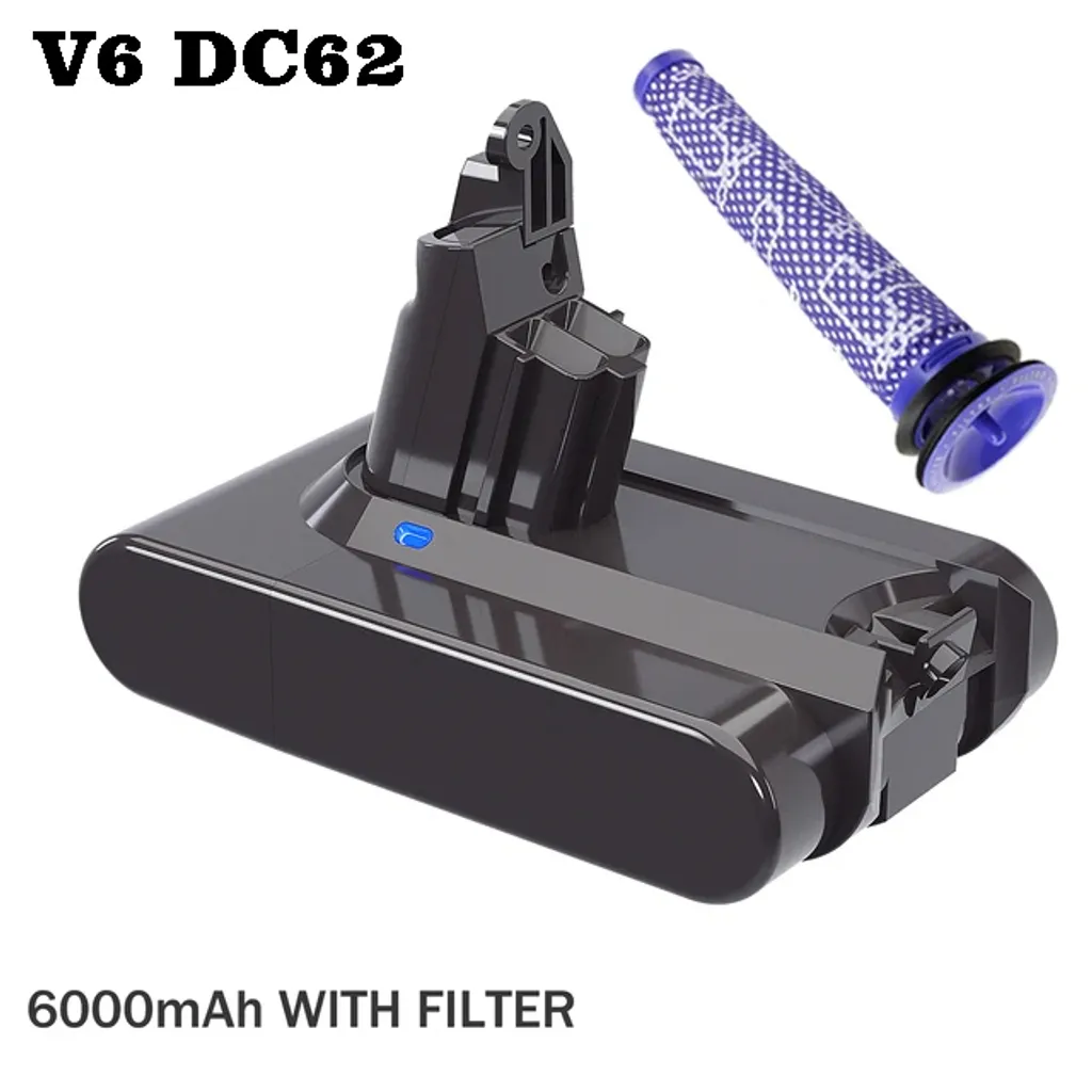 Batteria Dyson V6 6000mAh Compatibile | Ricambio Potenziato Lunga Durata