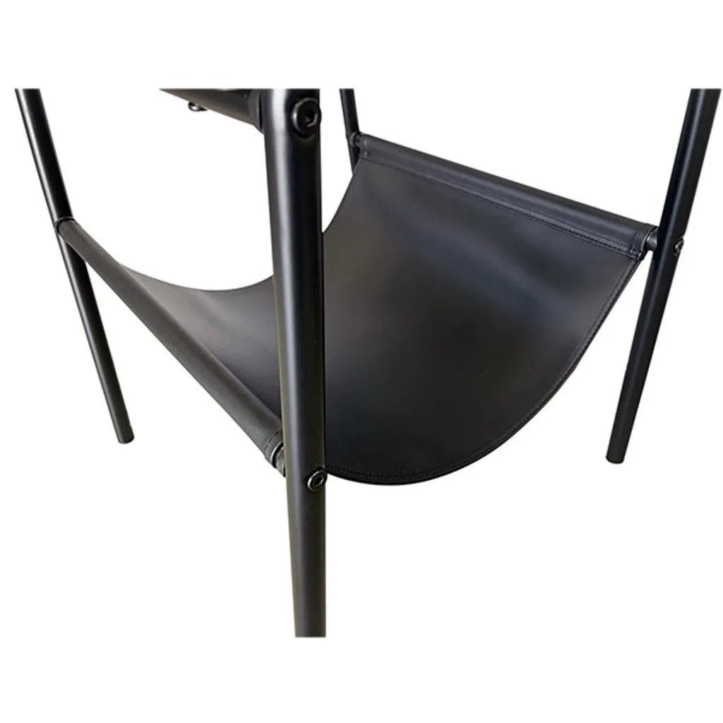Table Basse d'Appoint NODINA Noir et Sonoma pour Petits Espaces et Studios - 3