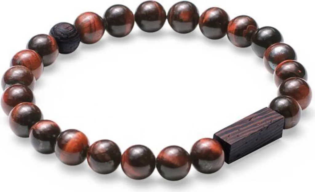 Bracciale Uomo BeWooden Tauris Marrone 17cm - Accessorio Eco-Design